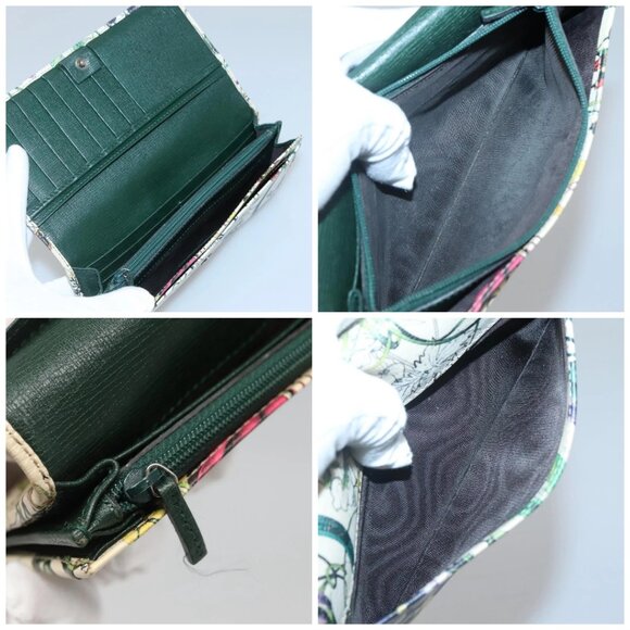 GUCCI Long Wallet Leather Ivory Silver Auth 140424 - Picture 13 of 13